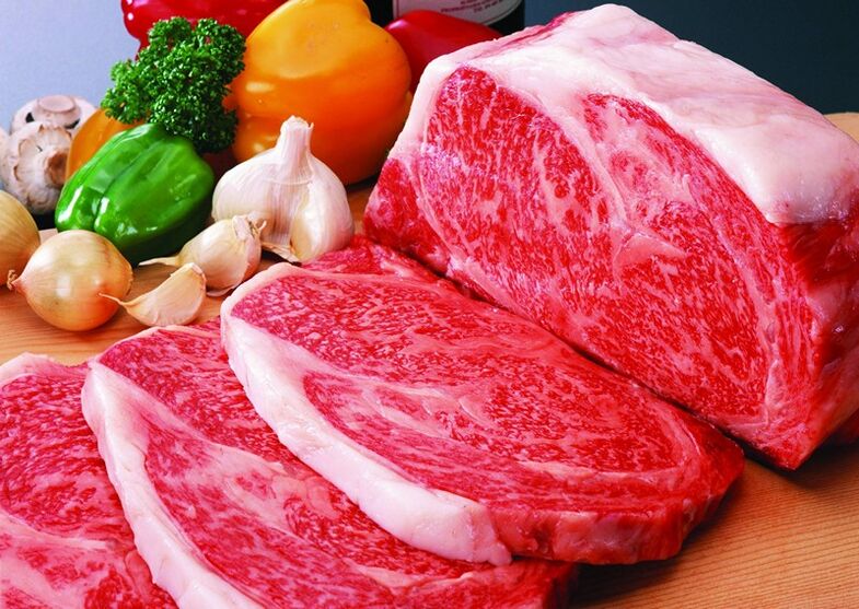 viande marbrée pour le pouvoir