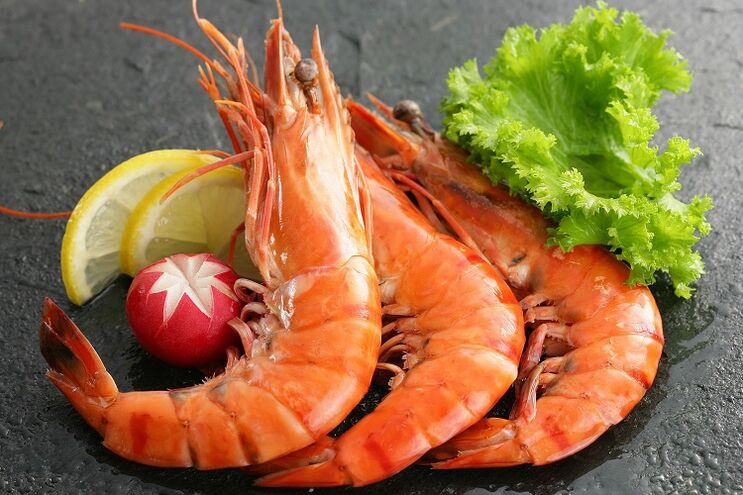 crevettes pour augmenter la puissance